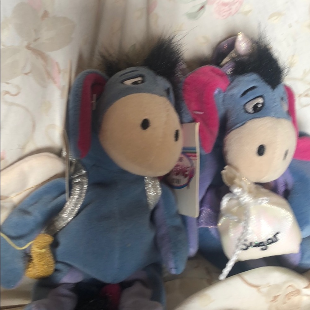 The Disney store plush mini bean bag eeyore 9” 2